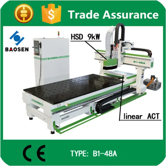 high precision wood design cutting machine in furniture with italy spindle 9.0kW