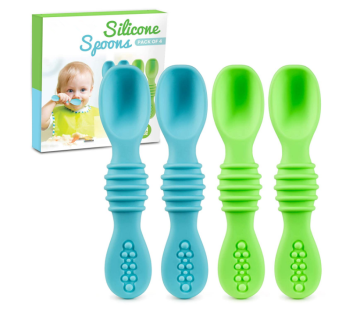 Custom Silicone Baby Led Weaning Spoon