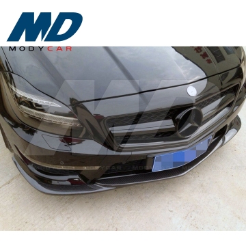 L1 Style en fibre de carbone Soiler à lèvres avant pour 2012-2013 Mercedes-Benz CLS-Class W218 CLS300 CLS350 AMG CLS63