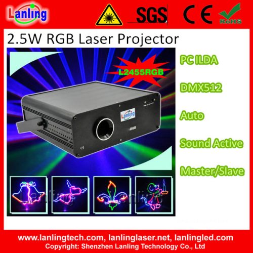 2W RGB Full Color Laser Light DJ Lights