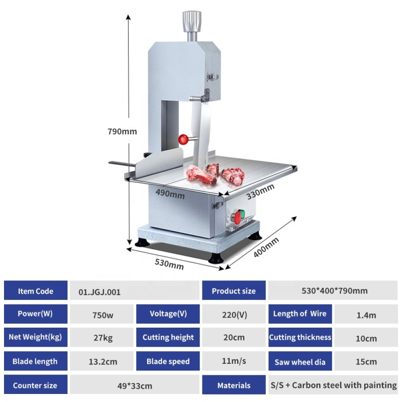 Electric Heavy-Duty Meat Cutting & Bone Saws: Precision Machines for the Food Industry
