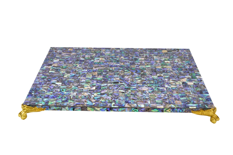 paua shell table mat