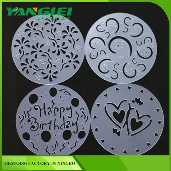 3pcs/Set Baking Tools Tiramisu Spray Print Sugar Sieve Mold Mousse Cake Decor