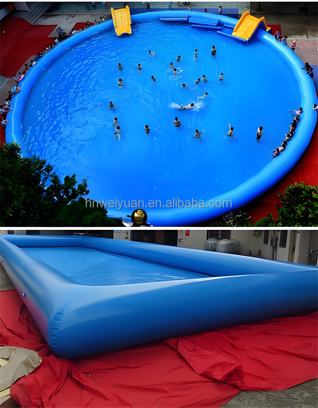 Inflatable Swimming Pool Water Park: Zorb Balls, Kid Paddle Boats, High ...