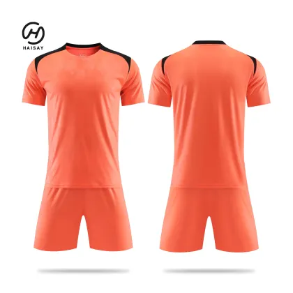 Haisay Custom High Quality Gym Wear Soccer Uniforms Canada Breathable Quick Dry 100% Polyester Training Unique Soccer Uniforms