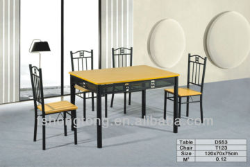 space saving oak wooden table dining set