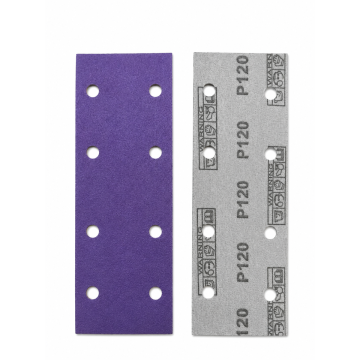 Hojas cuadradas duraderas de color morado para lijado a mano