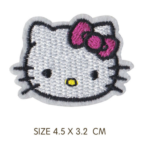 Animal Kittys Cat Iron On Applique de patchs de broderie