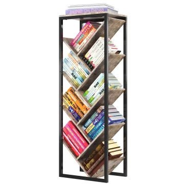 Modern Wooden Bookcase: Multi-Functional Living Room Furniture