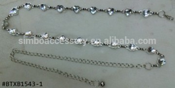 2015 new metal heart belt with rhinestones, metal chain belt,cheap belt,women waist belt,diamond lady belt,garment accessories