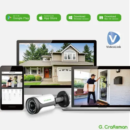 POE IP Bullet Camera 360 Degree Panoramic Surveillance