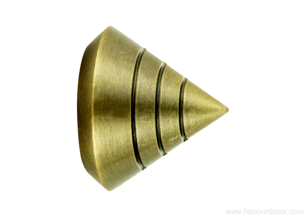 Small cone head telescopic curtain rod