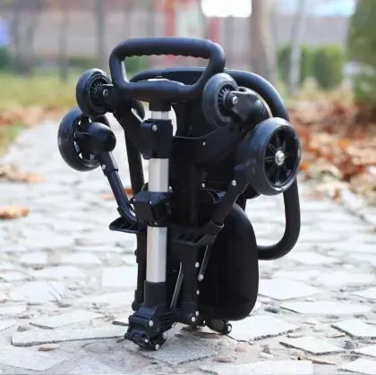 Europe Market Lightweight Folding Stroller with Backpack and High Landscape for Babies