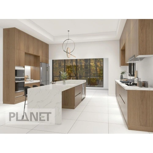 Solid Wood Simple Design Kitchen Cabinet With Island China ...