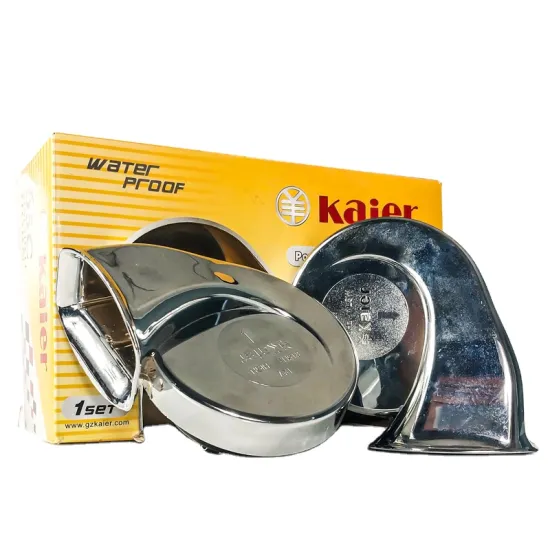 Kaier Original OEM Quality 12v/24v Disc Shaped Dual Tone Waterproof Car Horn
