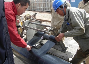 PE inner tape for oil underground pipeline