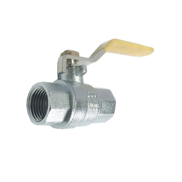 Brass ball valve of nickel plated