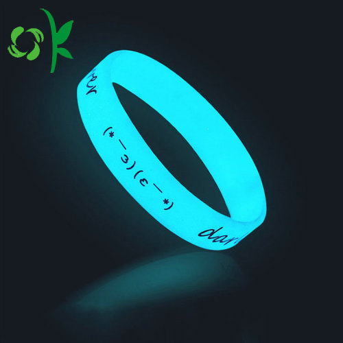 Unique Design Glow In The Dark Silicone Wristbands