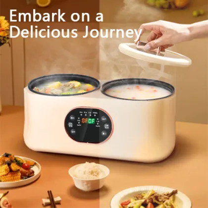 Double-Pot Smart Rice Cooker: Automatic, Multifunctional Yuanyang Hot Pot with Steam & Cook Features