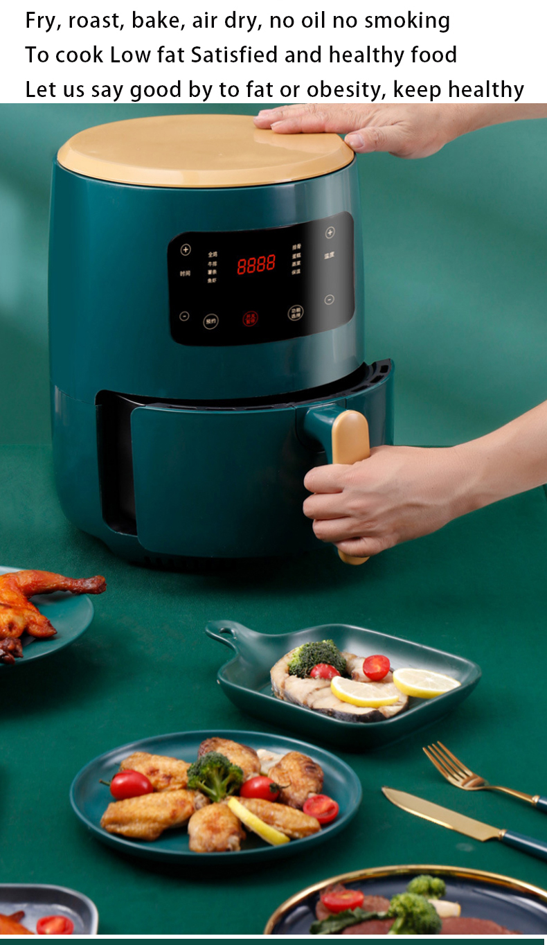 Função digital inteligente Nutricook Air Fryer Livre Oil 6L