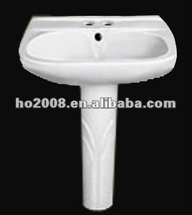 bathroom basin ceramic pedestal basin KB-2018