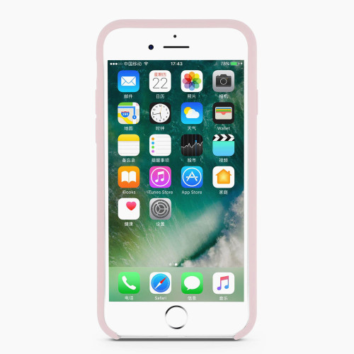 Light Pink Liquid Silicone Rubber iPhone8 Case