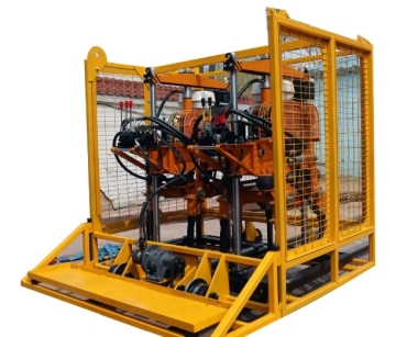 Smart rail ballast bed tamping machine for track maintenance