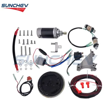 SUNCHEV Electric Starter Kit 6DR-W8180-02-00 For Yamaha 9.9hp(4 Stroke)