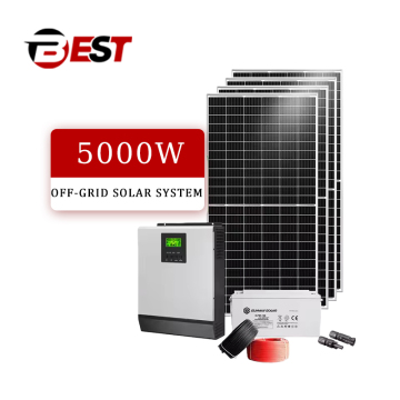 Sistema solare ibrido tutto in uno da 5 kW con accumulo di energia