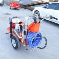 Double guns cold spraying road marking removal machine