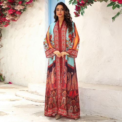 Midabka Rhinestone Chiffon Maxi Lebbiska