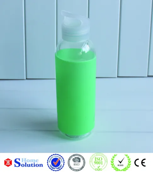 500ML AS material silicone cover round water cup,drinking joyshaker cup