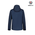 Giacca impermeabile da uomo con cappuccio color block