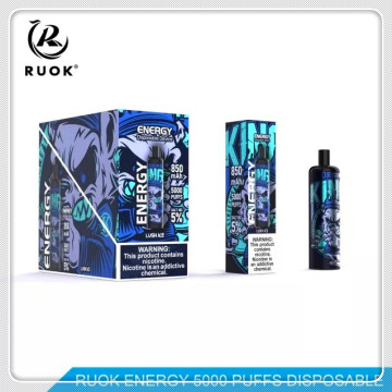 Ruok Energy 5000 퍼프 도매 가격 공장