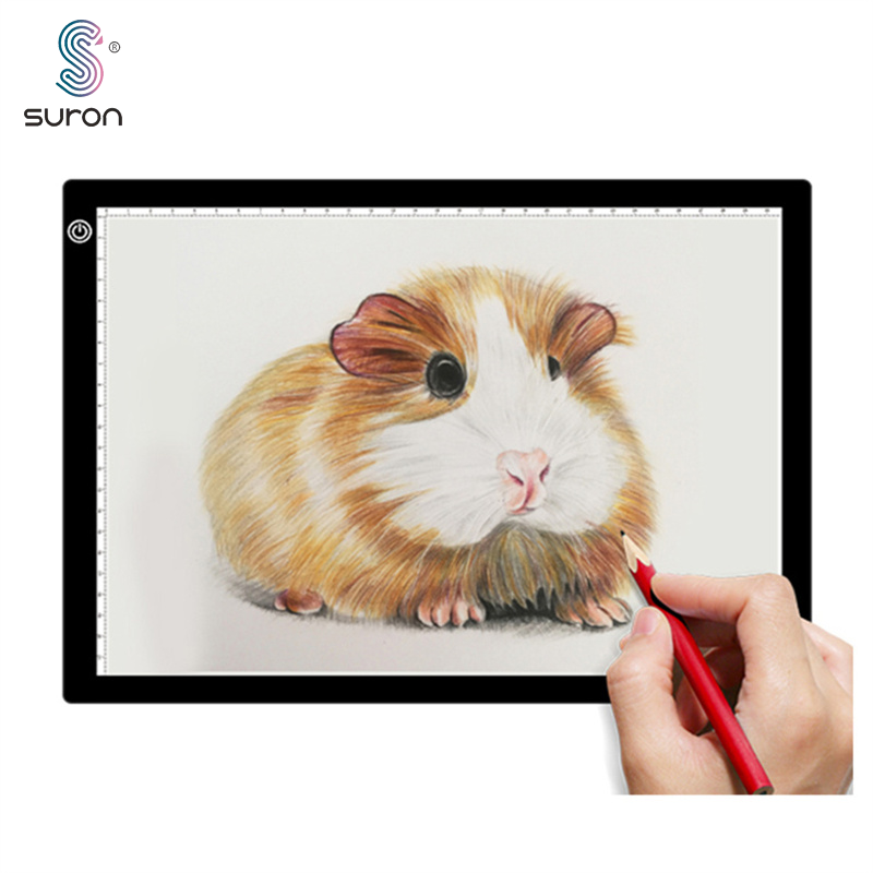 Suron A3 LED الرسومات اللوحي رسم الكمبيوتر اللوحي