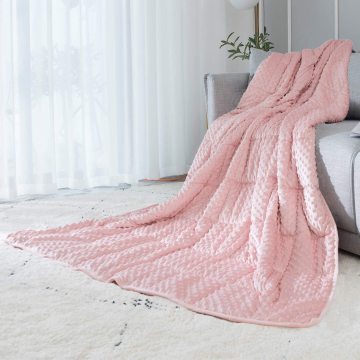 Relaxing Luxury Velvet Weighted Blanket: The Ultimate Solution for Stress and Anxiety Relief, Suitable for All Seasons
