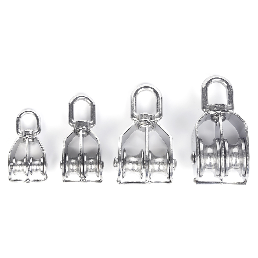 Stainless steel double pulley (1)