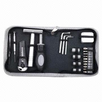 24-piece tool set, made of carbon steel