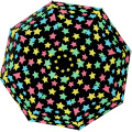 Paraguas plegable que cambia de color automáticamente