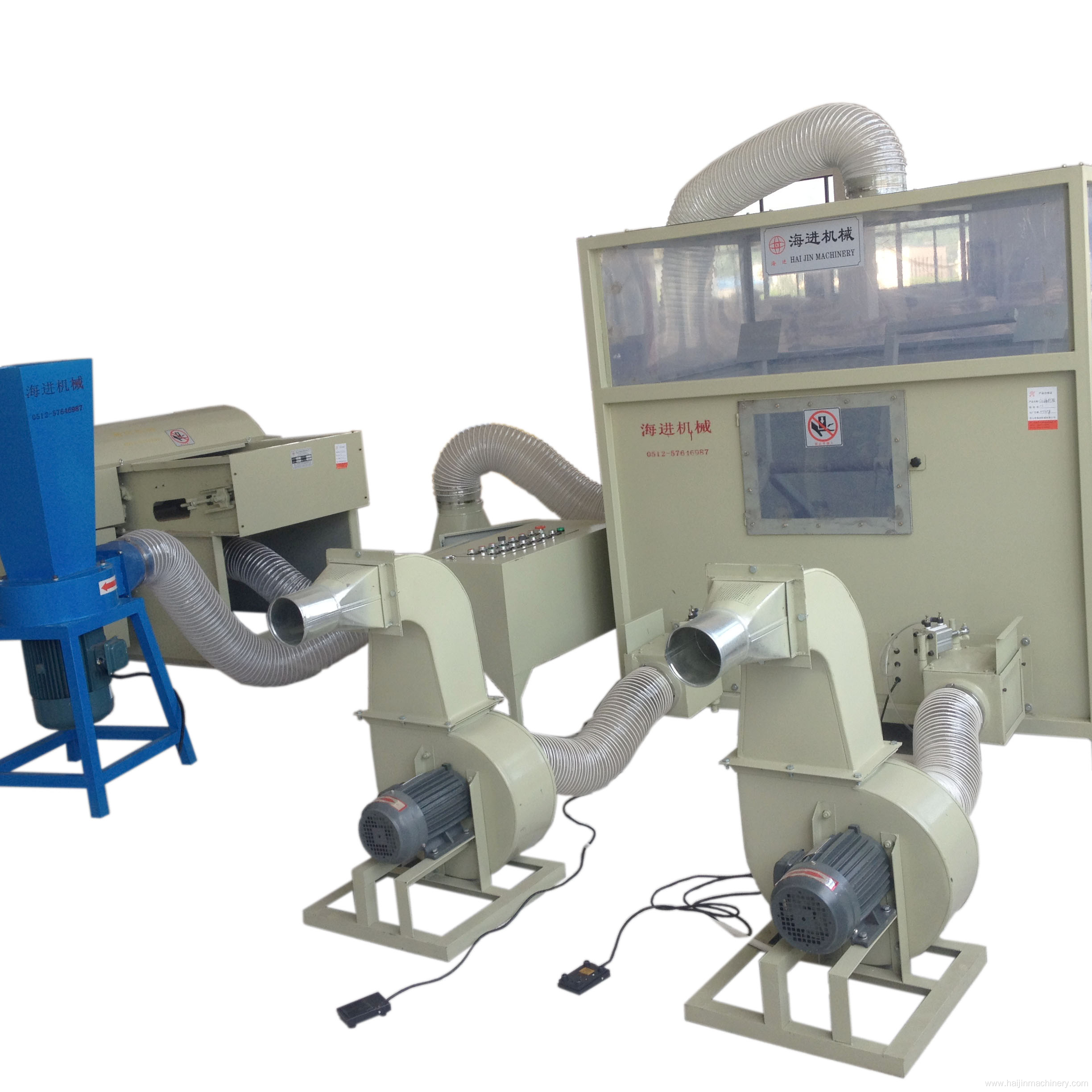 Automatic pearl cotton and filling machine