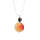 Natural Gemstone Agate Necklace with Silver Chain