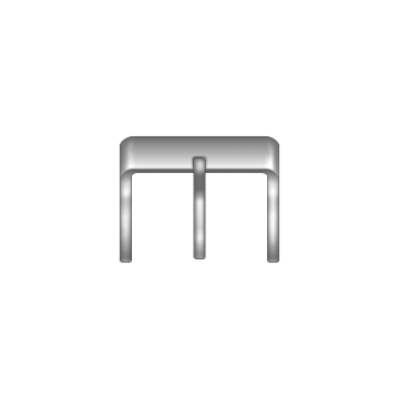 Solid 316L Stainless Steel Pin Buckles