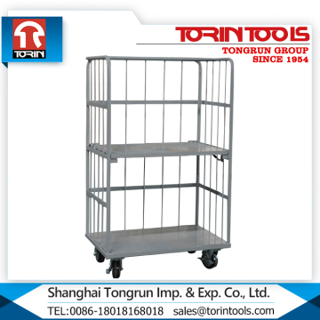 China Manufacturer Wire Contain Foldable Storage Cage With Wheels