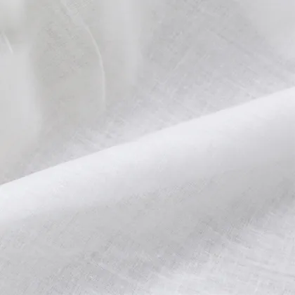 90 Polyester 10 Cotton White Plain Fabric