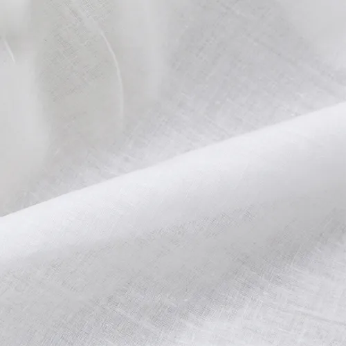 90 Polyester 10 Cotton White Plain Fabric