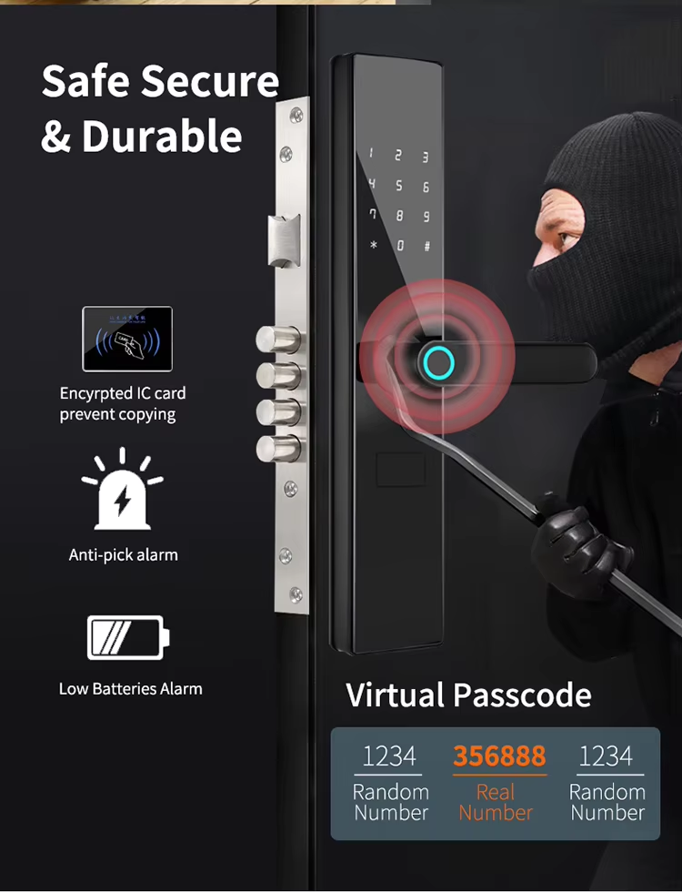 8 1 Bluetooth ttlock door lock
