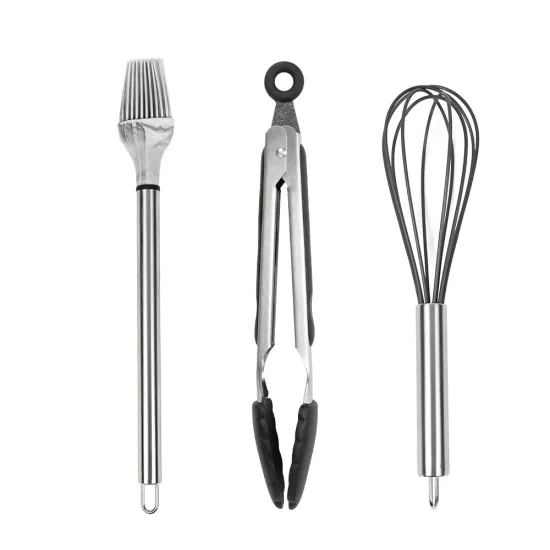 Hot Selling Eco-Friendly Silicone Kitchen Utensil Set in Marble Colors: 12-Piece Cooking Kit