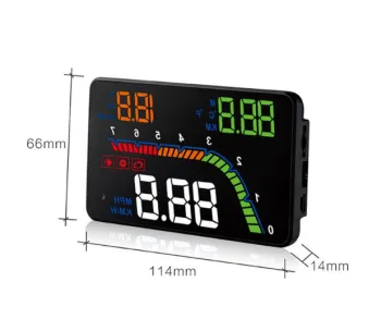 Cyberpunk Digital Speed Display Car Electronic Speedometer