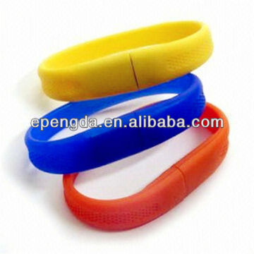 colorful usb bracelet flash drive 2gb 4gb,2gb fashion bracelet usb flash drive,2gb usb silicone wristband usb bracelet