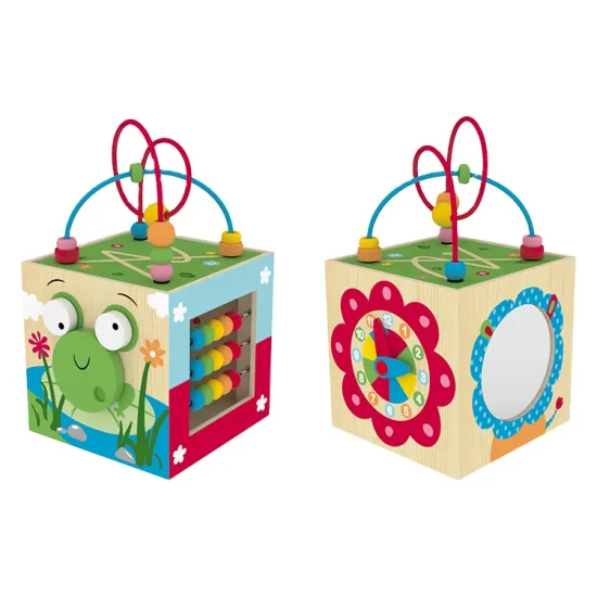 Wholesale Eco-Friendly Multifunctional Musical Baby Activity Cube Toy - Affordable Discovery Educational Wooden Plaything